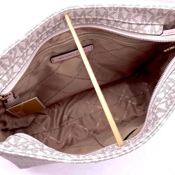 Michael Kors Large Messenger Crossbody Bag Powder Blush Multi - Picture 8 of 13